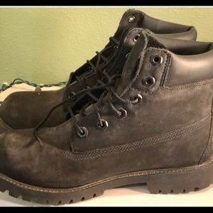 Black Timberlands Worn Twice